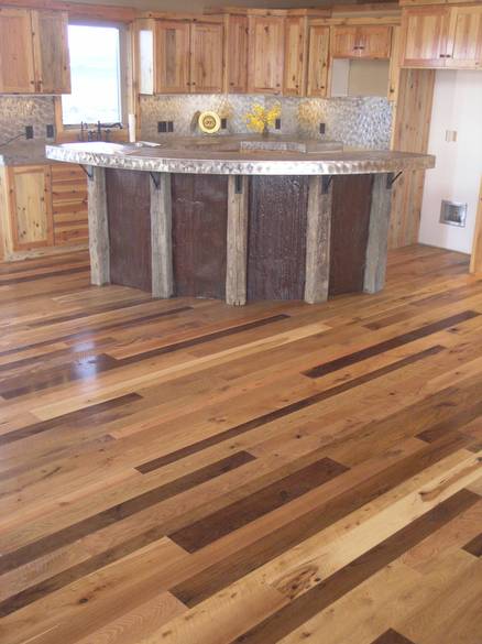 Mixed Hardwood and Softwood Floor